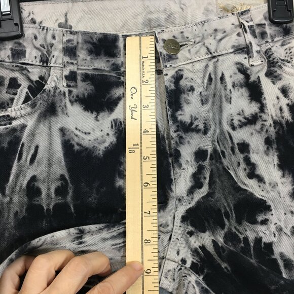 NWT Siwy Jean Womens Hannah Fascination Size 32 Tie Dye Black/Cream Low Rise - Picture 5 of 14